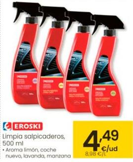 Oferta de Eroski - Limpia Salpicaderos por 4,49€ en Eroski