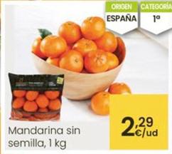 Oferta de Mandarina Sin Semilla por 2,29€ en Eroski