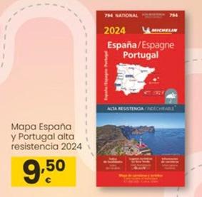 Oferta de Mapa Espana Y Portugal Alta Resistencia 2024 por 9,5€ en Eroski