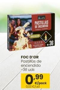 Oferta de Foc D'Or - Pastillas de Encendido por 0,99€ en Eroski