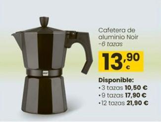 Oferta de Cafetera De Aluminio Noir por 13,9€ en Eroski