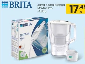Oferta de Brita -  Jarra Aluna Blanca Maxtra Pro por 17,45€ en Eroski