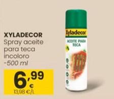Oferta de Xyladecor - Spray Aceite Para Teca Incoloro por 6,99€ en Eroski
