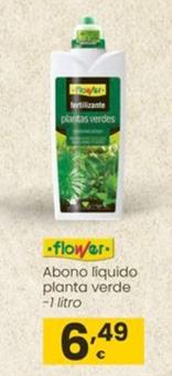 Oferta de Flower - Abono Liquido Planta Verde por 6,49€ en Eroski