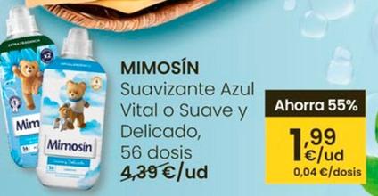 Oferta de Mimosín - Suavizante Azul Vital O Suave Y Delicado por 1,99€ en Eroski
