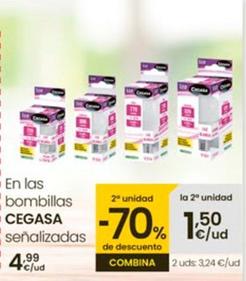 Oferta de Cegasa - En Las Bombillas por 4,99€ en Eroski