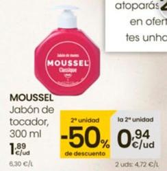 Oferta de Moussel - Jabón de Tocador por 1,89€ en Eroski