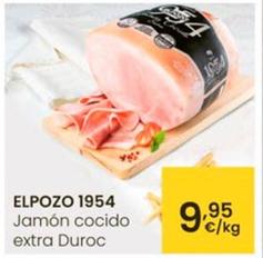 Oferta de Elpozo - Jamón Cocido Extra Duroc por 9,95€ en Eroski
