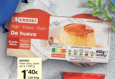 Oferta de Eroski - Flam D'ou por 1,4€ en Caprabo