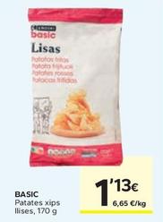 Oferta de Basic - Patates Xips Llises por 1,13€ en Caprabo