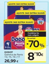 Oferta de Dodot - Gamma De Pants T4 T5 T6 I T7 por 26,99€ en Caprabo