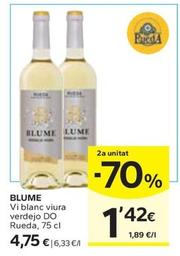 Oferta de Blume - Vi Blanc Viura Verdejo Do Rueda por 4,75€ en Caprabo