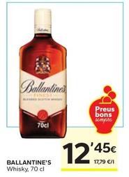 Oferta de Ballantine's - Whisky por 12,45€ en Caprabo