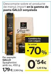 Oferta de Gallo - Spaghettini Amb Ou por 1,79€ en Caprabo