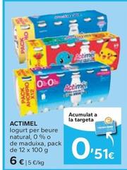 Oferta de Actimel - Logurt Per Beure Natural por 6€ en Caprabo