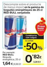 Oferta de Red Bull - Beguda Energètica por 1,64€ en Caprabo