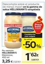 Oferta de Hellmann's - Mayonesa por 3,25€ en Caprabo