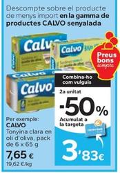 Oferta de Calvo - Tonyina Clara En Oli D'oliva por 7,65€ en Caprabo