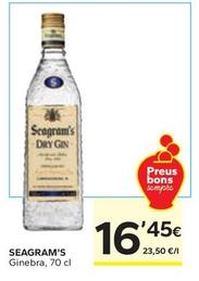 Oferta de Seagram's - Ginebra por 16,45€ en Caprabo