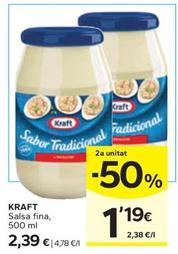 Oferta de Kraft - Salsa Fina por 2,39€ en Caprabo