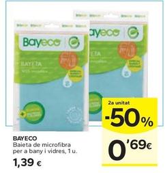 Oferta de Bayeco - Baieta de Microfibra per a Bany i Vidres por 1,39€ en Caprabo