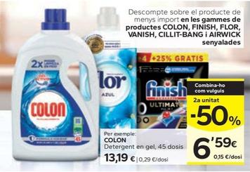 Oferta de Colon - Detergent en Gel por 13,19€ en Caprabo