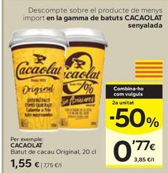 Oferta de Cacaolat - Batut De Cacau Original por 1,55€ en Caprabo
