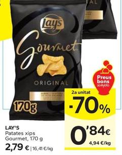 Oferta de Lay's - Patates Xips Gourmet por 2,79€ en Caprabo