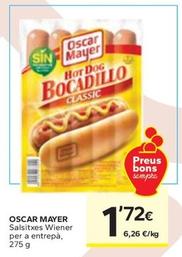 Oferta de Oscar Mayer - Salsitxes Wiener Per A Entrepà por 1,72€ en Caprabo