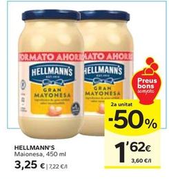 Oferta de Hellmann's - Maionesa por 3,25€ en Caprabo