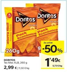 Oferta de Doritos - Tex Mex Xlb por 2,99€ en Caprabo