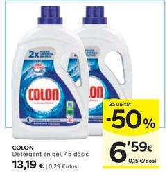 Oferta de Colon - Detergent En Gel por 13,19€ en Caprabo