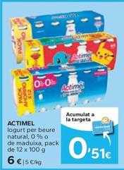 Oferta de Actimel - Iogurt Per Beure Natural 0% O De Maduixa por 6€ en Caprabo