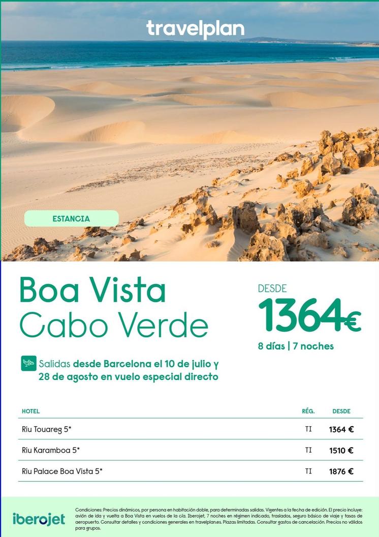 Oferta de Travelplan - Boa Vista Cabo Verde por 1364€ en Travelplan