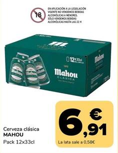 Oferta de Mahou - Cerveza Clasica por 6,91€ en Supeco