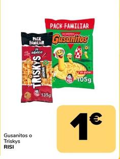 Oferta de Risi - Gusanitos TRISKYS por 1€ en Supeco