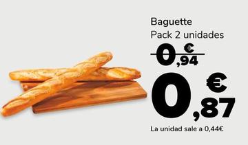Oferta de Baguette por 0,87€ en Supeco
