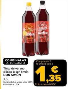 Oferta de Don Simón - Tinto De Verano Clásico por 1,8€ en Supeco