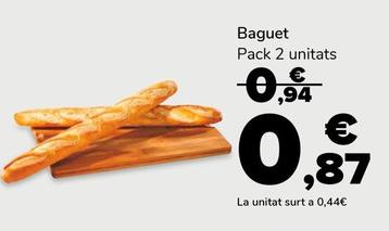 Oferta de Baguet por 0,87€ en Supeco