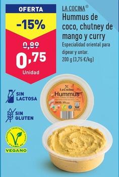 Oferta de La Cocina - Hummus De Coco, Chutney De Mango Y Curry por 0,75€ en ALDI