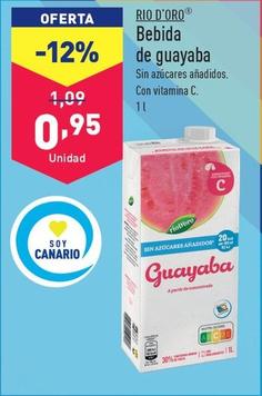 Oferta de Rio D'oro - Bebida De Guayaba por 0,95€ en ALDI
