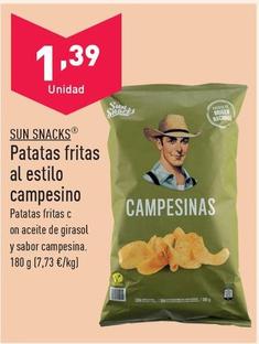 Oferta de Sun Snacks - Patatas Fritas Al Estilo Campesino por 1,45€ en ALDI