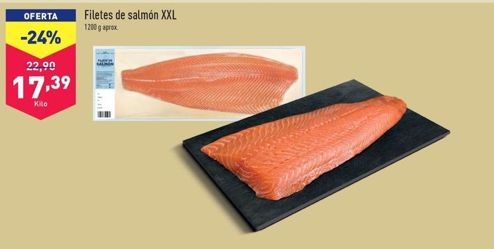 Oferta de Filetes De Salmon Xxl por 17,39€ en ALDI