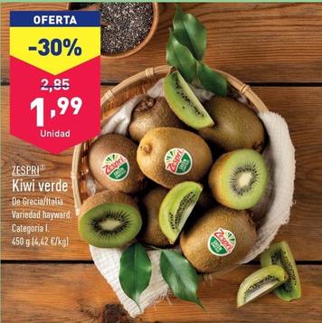 Oferta de Zespri - Kiwi Verde por 1,99€ en ALDI
