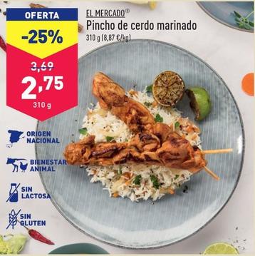 Oferta de El Mercado - Pincho De Cerdo Marinado por 2,75€ en ALDI