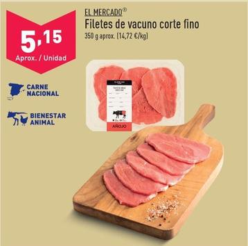 Oferta de El Mercado - Filetes De Vacuno Corte Fino por 5,15€ en ALDI