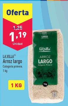 Oferta de La Villa - Arroz Largo por 1,19€ en ALDI