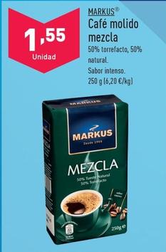 Oferta de Markus - Cafe Molido Mezcla por 1,55€ en ALDI