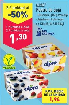 Oferta de Alpro - Postre De Soja por 2,59€ en ALDI