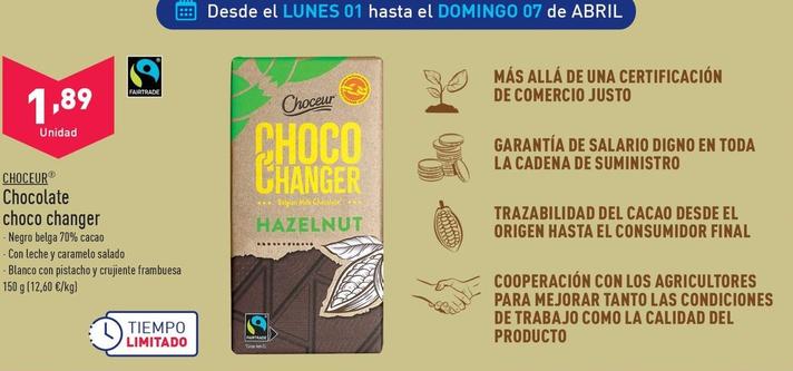 Oferta de Choceur - Chocolate Choco Changer por 1,89€ en ALDI